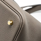 Hermes Picotin 22 Lock Bag Clemence Gris Etain GHW