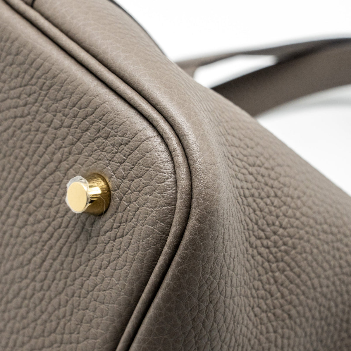 Hermes Picotin 22 Lock Bag Clemence Gris Etain GHW