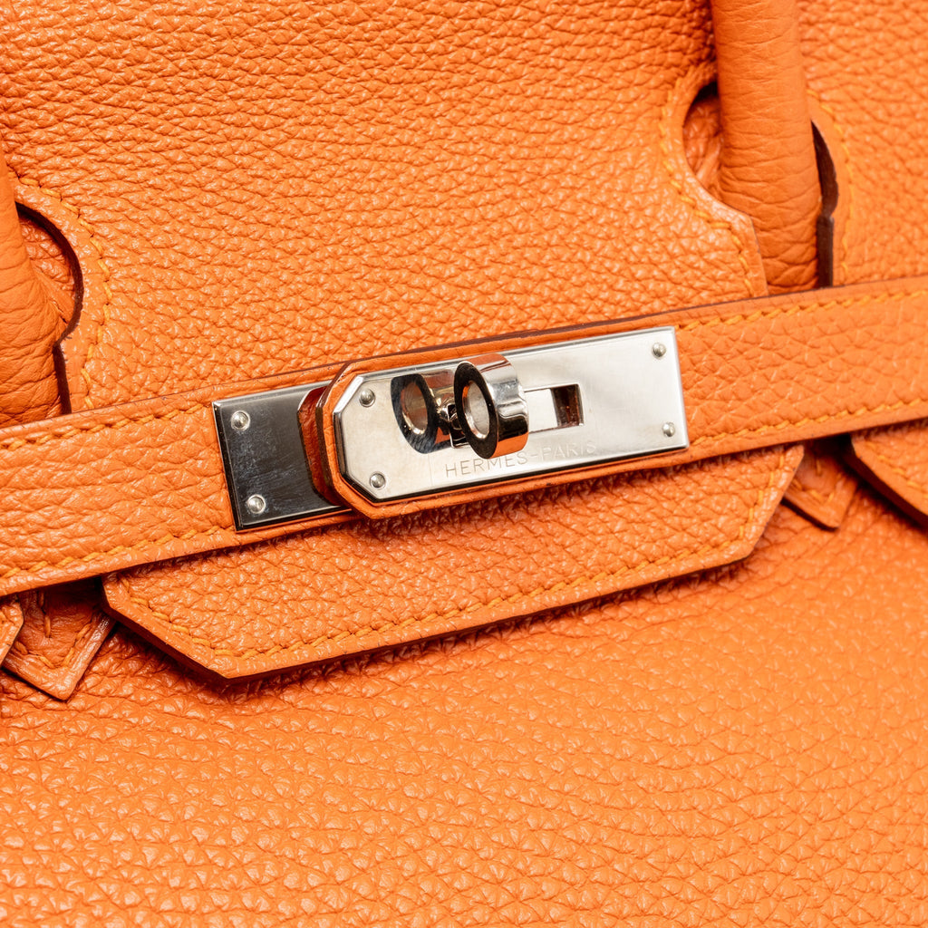 Hermes birkin 30 togo orange SHW