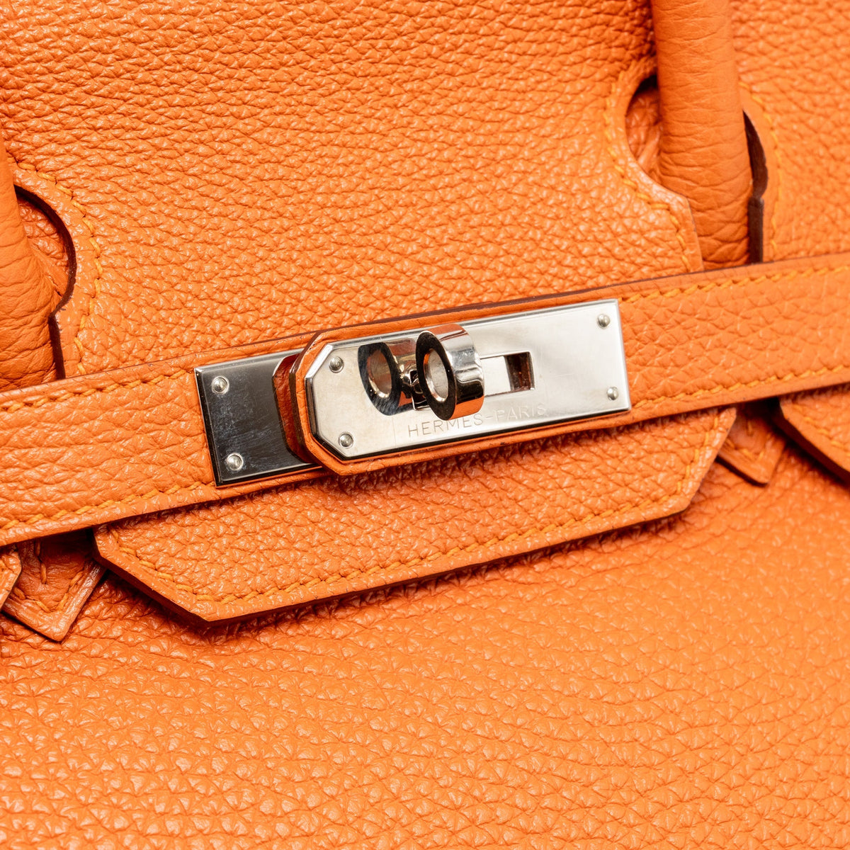 Hermes birkin 30 togo orange SHW