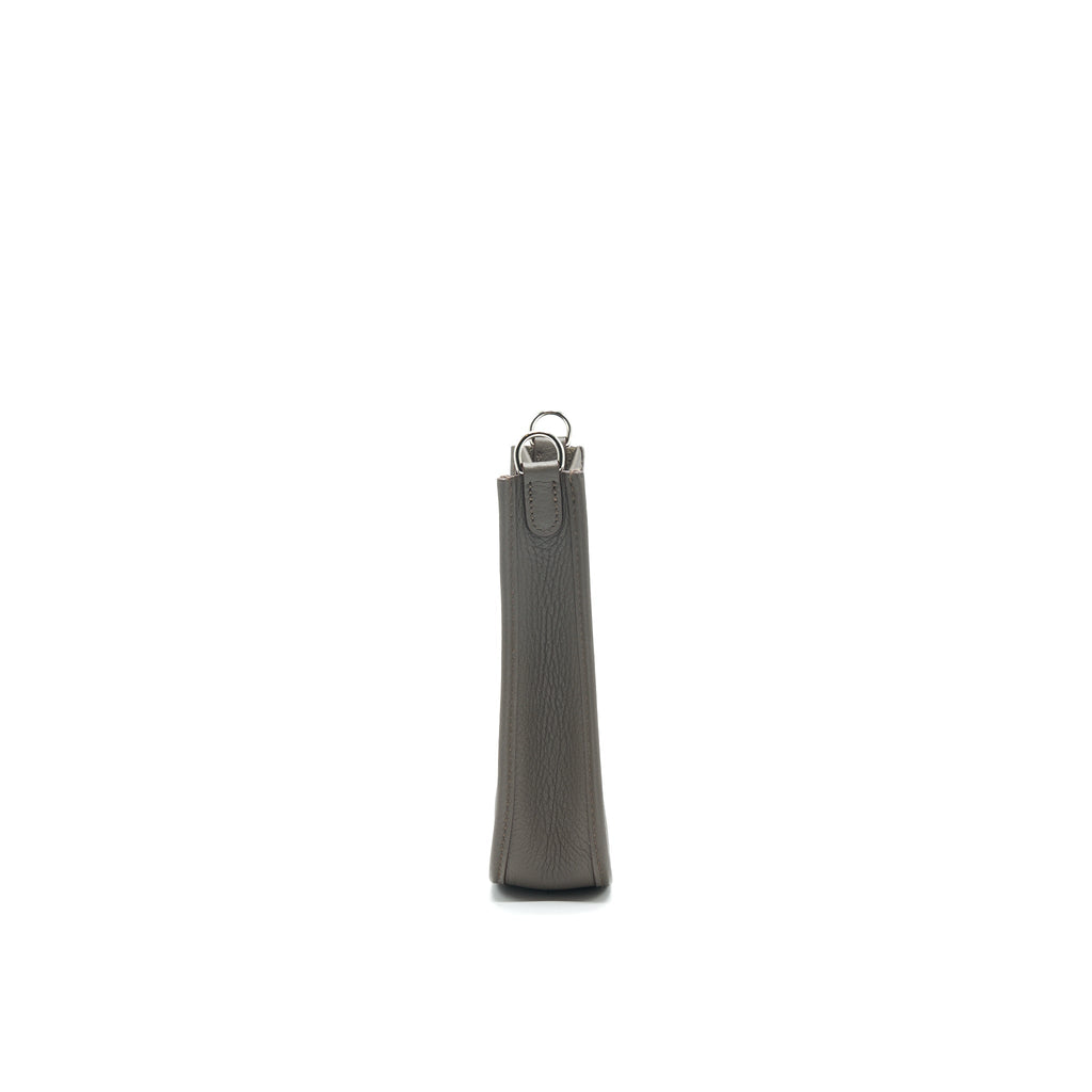 Hermes Mini Evelyne Gris Etain SHW in Square