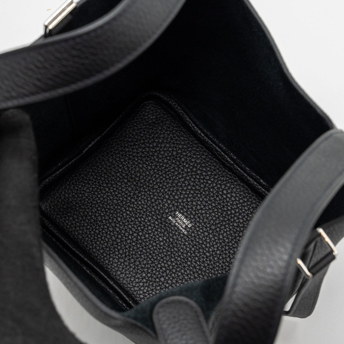 HERMES PICOTIN 18 LOCK BAG CLEMENCE BLACK SHW