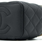 CHANEL LONG VANITY CASE CAVIAR BLACK LGHW (MICROCHIP)