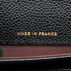 CHANEL CLASSIC FLAP CARD HOLDER CAVIAR BLACK GHW (MICROCHIP)