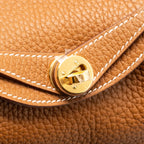 Hermes Mini Lindy Clemence Gold GHW