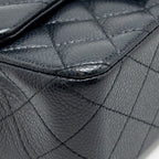 Chanel Mini Rectangular Flap Bag Caviar Dark Blue RUTHENIUM HARDWARE