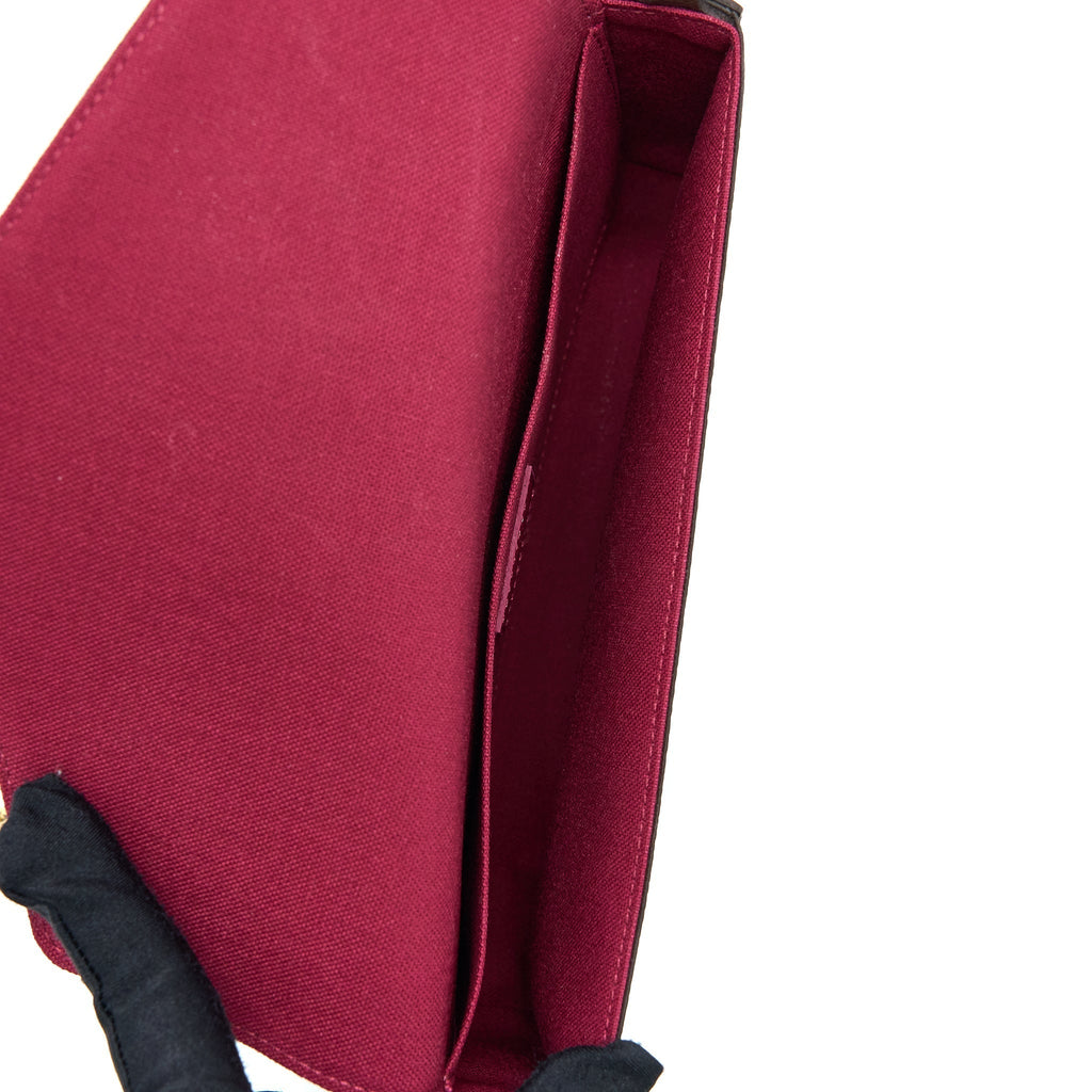 LOUIS VUITTON FELICIE POCHETTE MONOGRAM CANVAS RED GHW