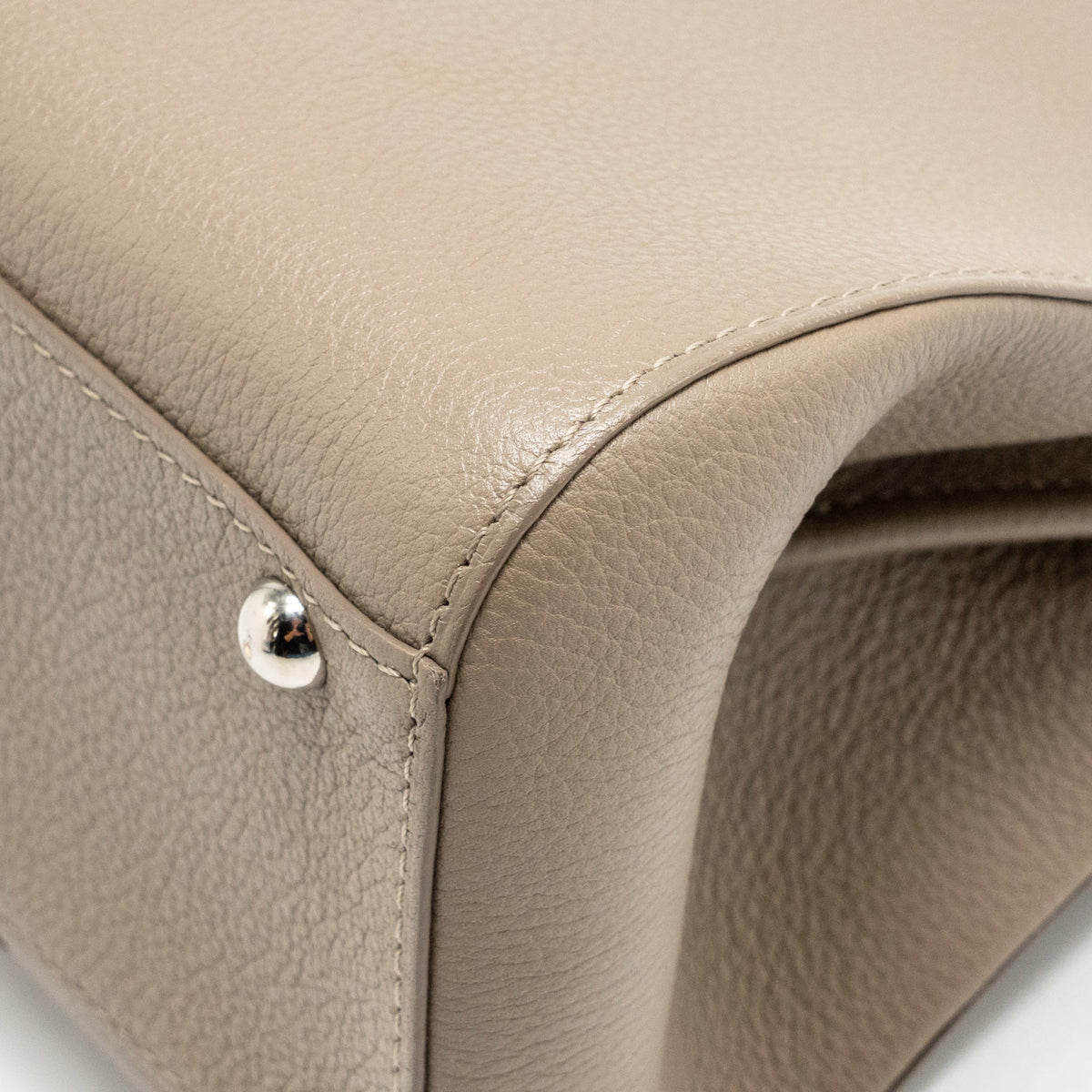 Delvaux mini brillant calfskin grey SHW