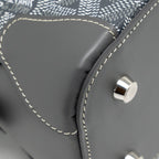 GOYARD VENDOME MINI BAG GOYARDINE CANVAS/CHEVROCHES CALFSKIN GREY SHW