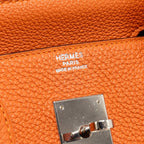 Hermes birkin 30 togo orange SHW