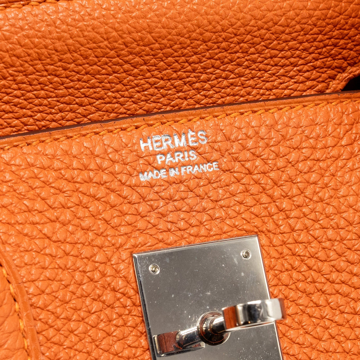 Hermes birkin 30 togo orange SHW