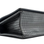 DIOR MEDIUM DIORAMA CALFSKIN METALLIC SILVER SHW
