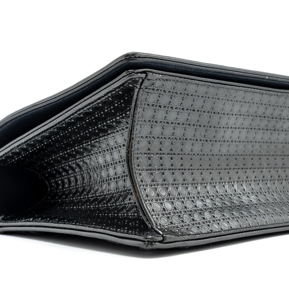 DIOR MEDIUM DIORAMA CALFSKIN METALLIC SILVER SHW
