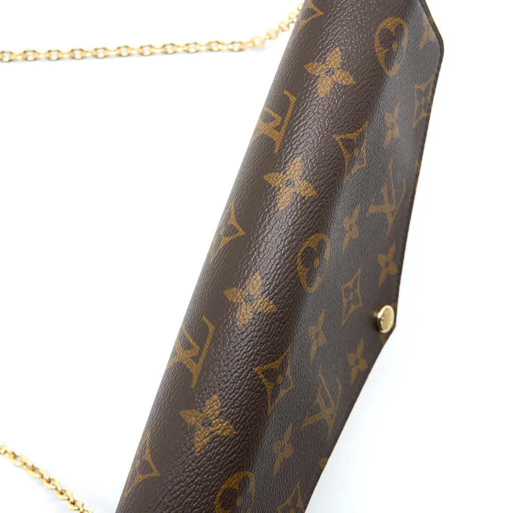 LOUIS VUITTON FELICIE POCHETTE MONOGRAM CANVAS RED GHW