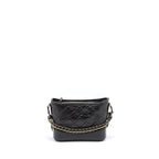 CHANEL SMALL GABRIELLE HOBO BAG AGED CALFSKIN BLACK MULTICOLOUR HARDWARE