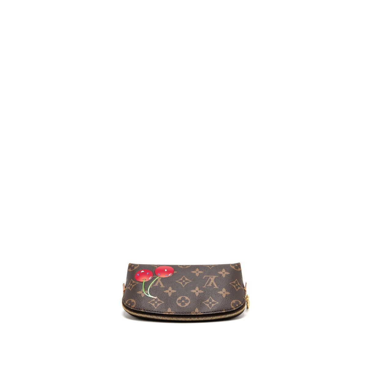 Louis Vuitton X Takashi Murakami cherry cosmetic pouch monogram canvas GHW