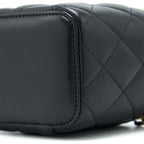 CHANEL PEARL CRUSH MINI VANITY LAMBSKIN BLACK GHW