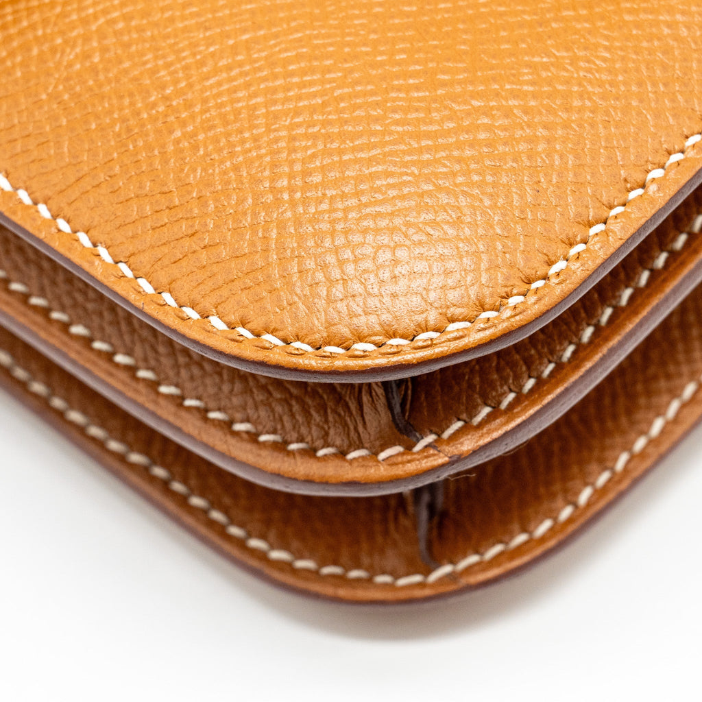 Hermes Mini Constance Epsom Gold SHW