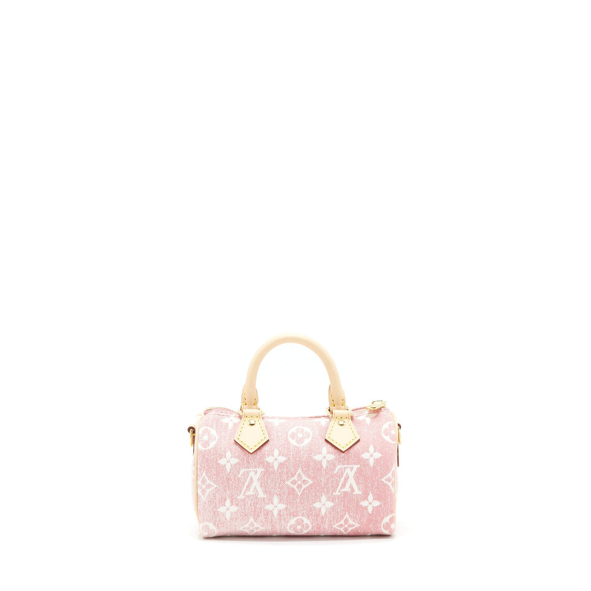 LOUIS VUITTON NANO SPEEDY MONOGRAM JACQUARD DENIM PINK