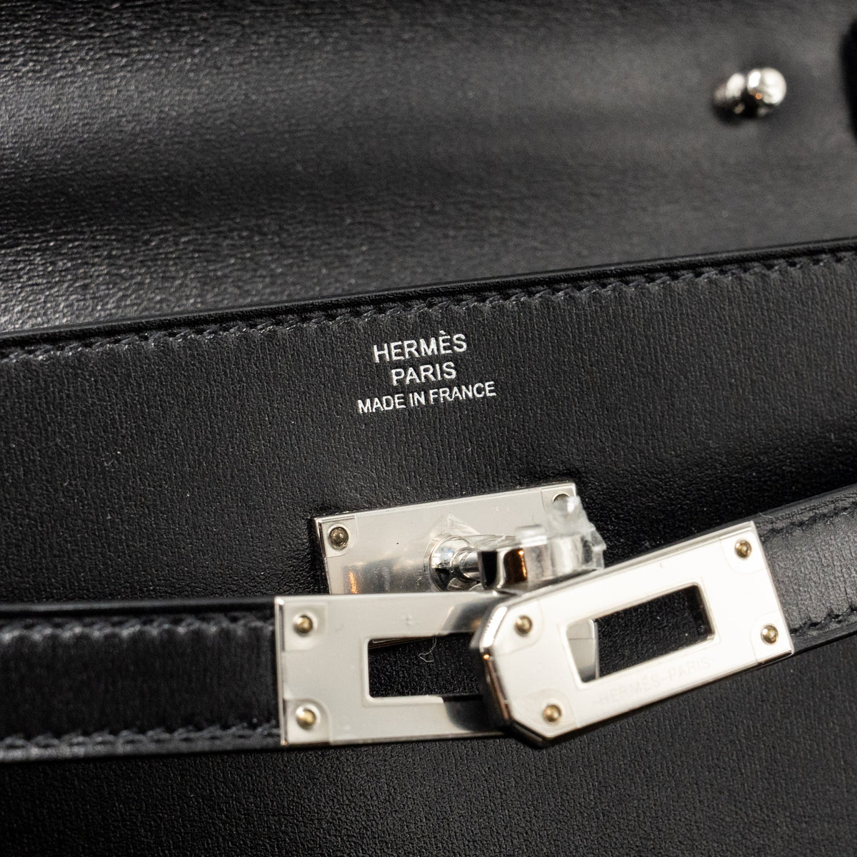 Hermes Kelly to Go Rock Box Black SHW