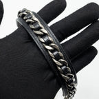 CHANEL 19 WALLET ON CHAIN FABRIC/CALFSKIN WHITE/BLACK MULTICOLOUR HARDWARE