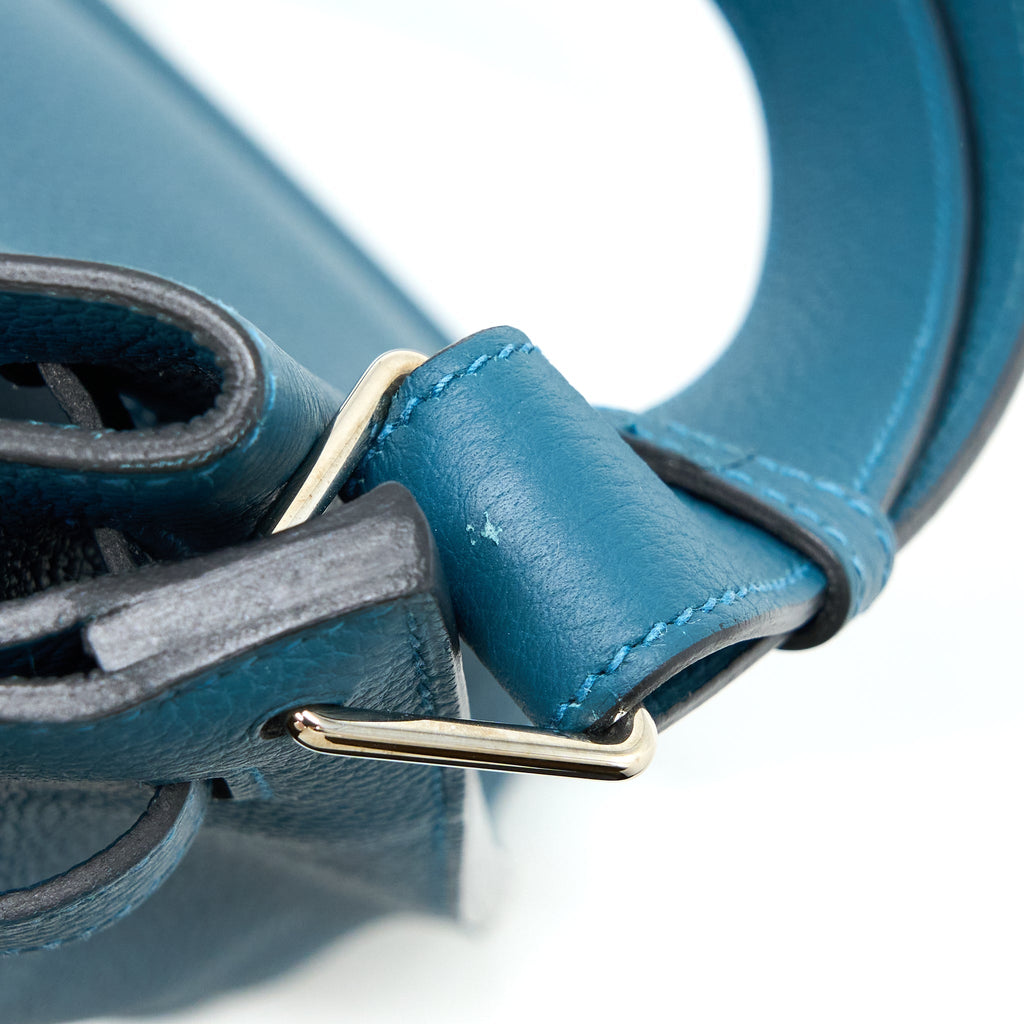 Hermes So Kelly 22 Togo Blue Colvert / Turquoise SHW