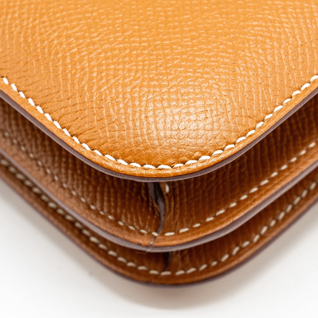 Hermes Mini Constance Epsom Gold SHW
