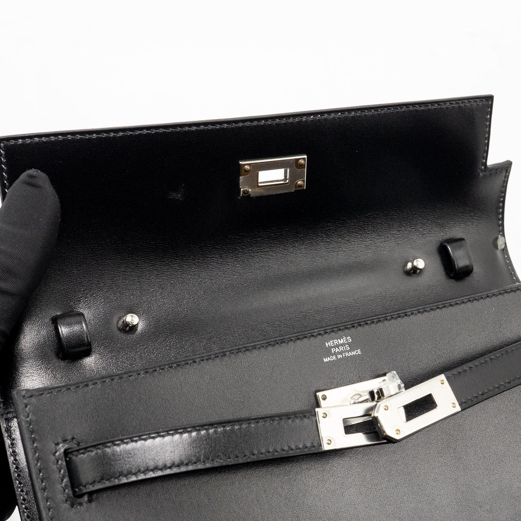 Hermes Kelly to Go Rock Box Black SHW