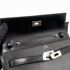 Hermes Kelly to Go Rock Box Black SHW