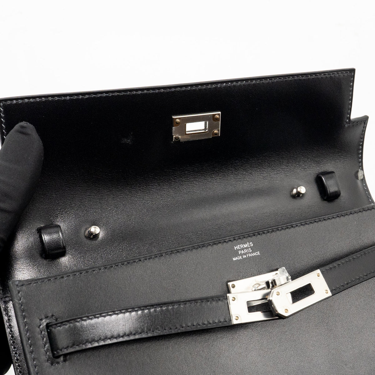 Hermes Kelly to Go Rock Box Black SHW