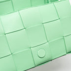 BOTTEGA VENETA CLASSIC CASSETTE BAG LAMBSKIN LIGHT GREEN SHW
