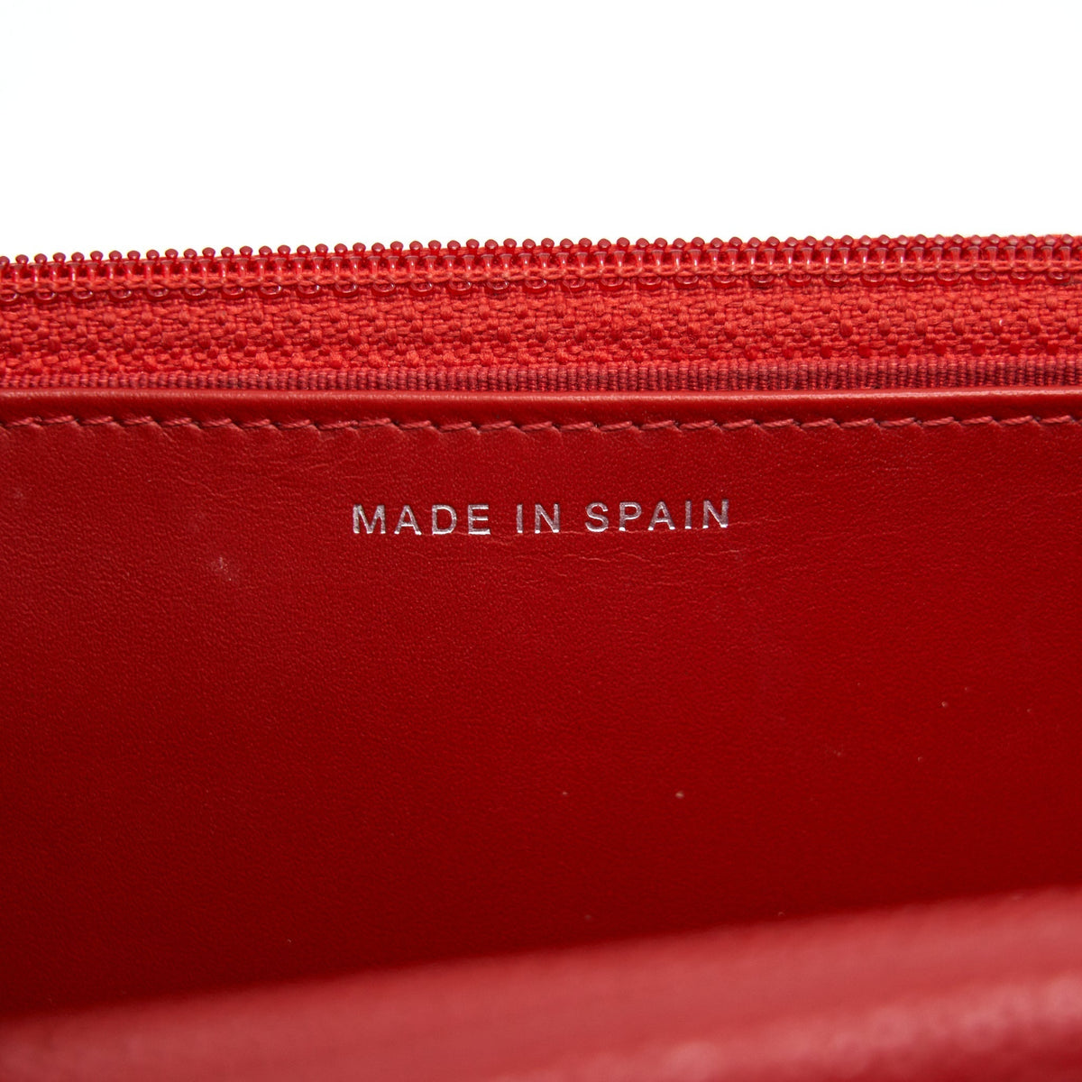 CHANEL WALLET ON CHAIN CAVIAR RED WITH SHW SERIAL 18