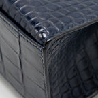 Hermes Kelly Pochette Matt alligator mississippiensis blue indigo GHW