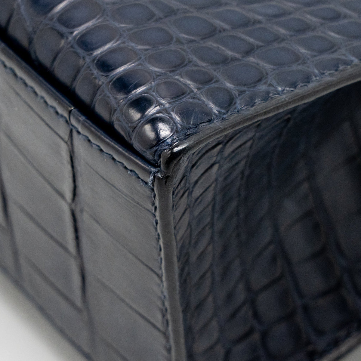 Hermes Kelly Pochette Matt alligator mississippiensis blue indigo GHW