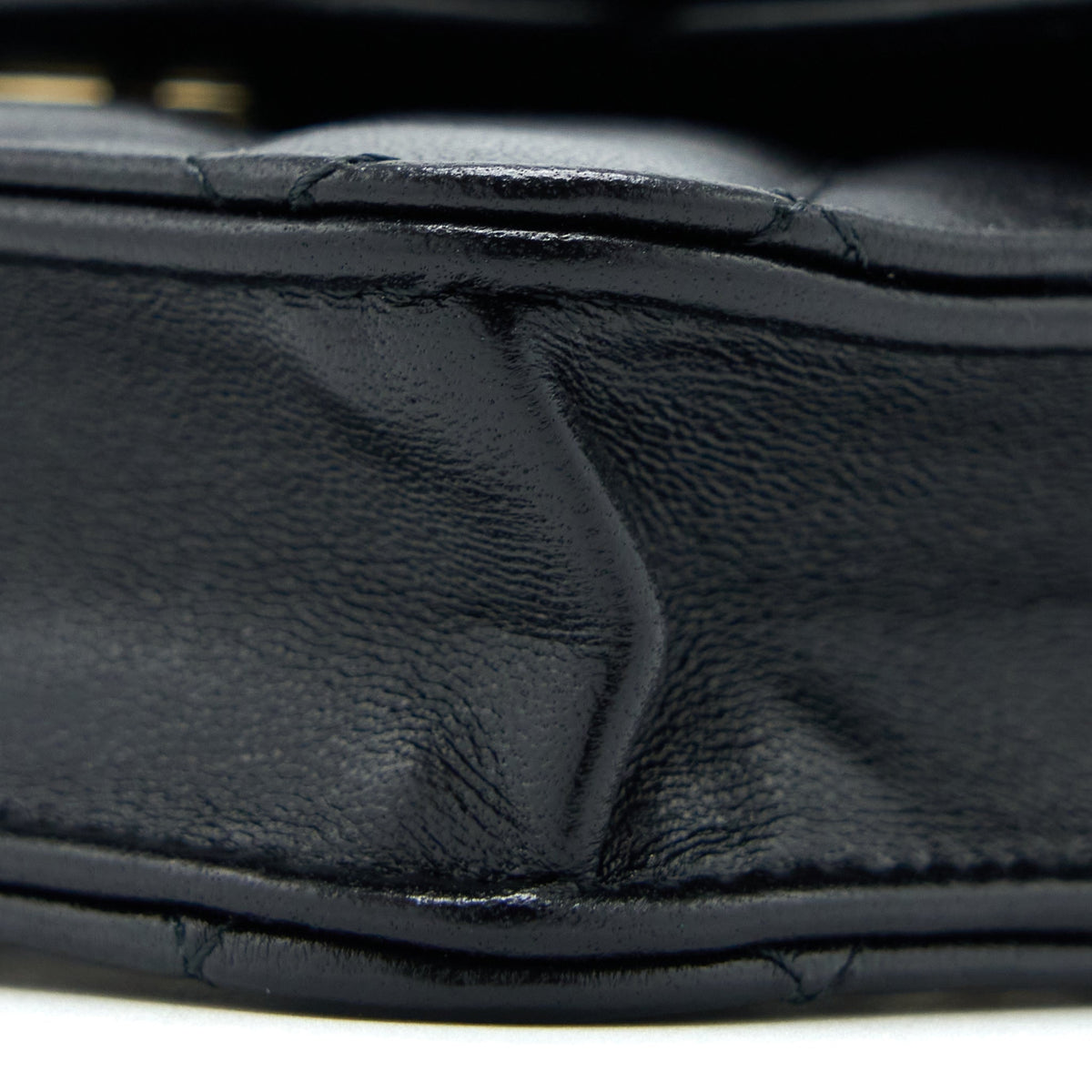 CHANEL MINI TOP HANDLE FLAP BAG LAMBSKIN BLACK LGHW