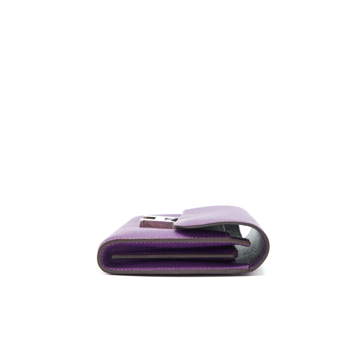 Hermes Constance Wallet Epsom Purple SHW with an ext