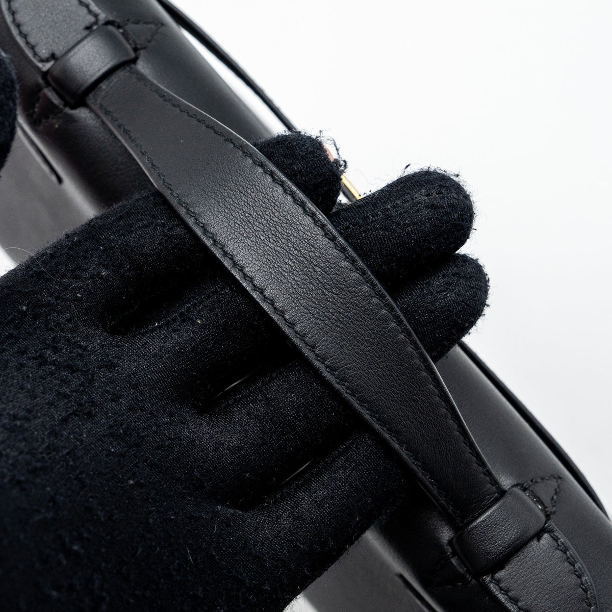 Hermes Kelly Pochette Swift Black GHW
