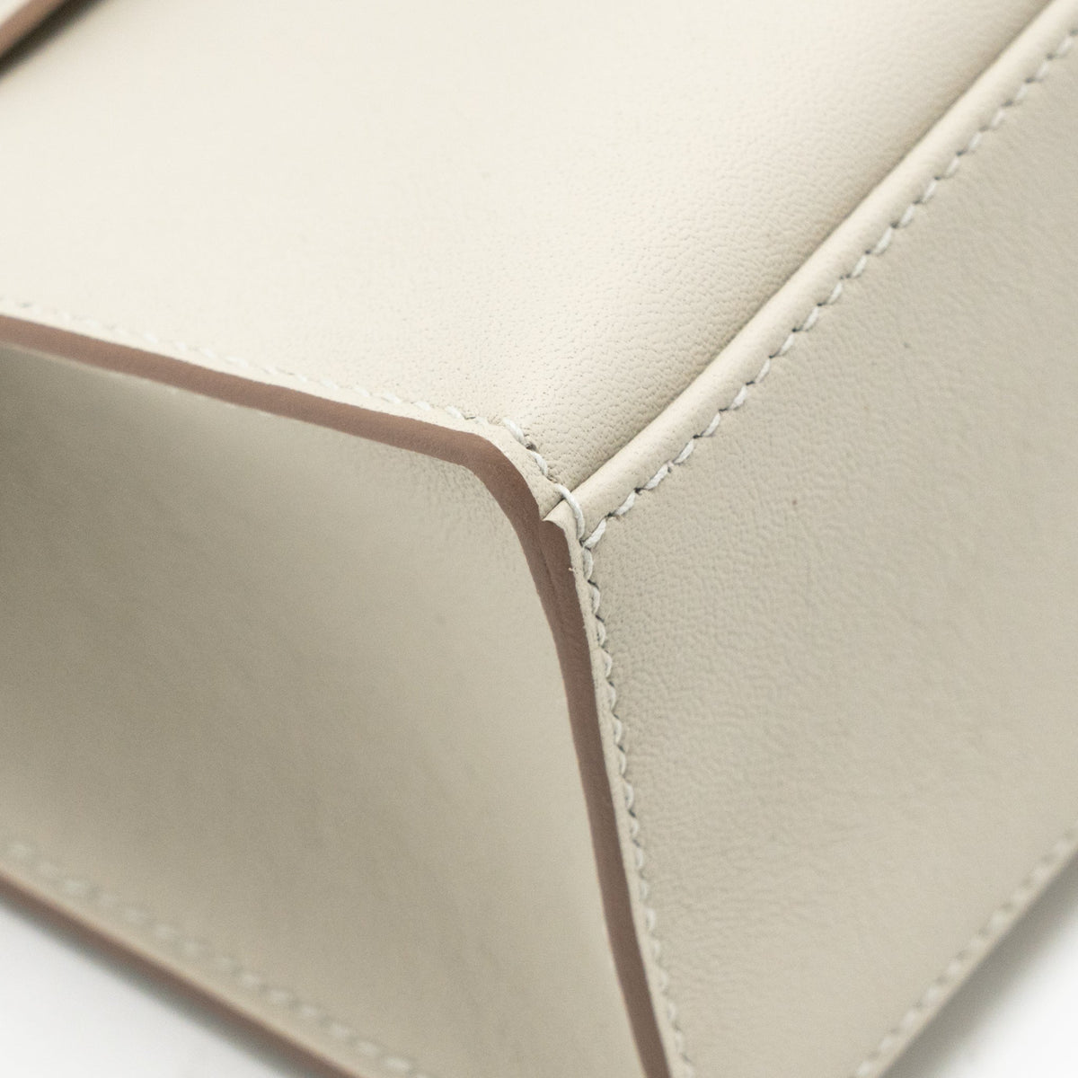 Hermes Kelly Pochette swift gris perle SHW