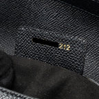 DIOR MEDIUM SADDLE BAG WITH STRAP GRAINED CALFSKIN BLACK GHW