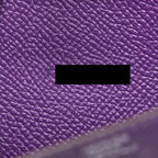 Hermes Constance Wallet Epsom Purple SHW with an ext