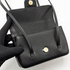 Chanel Preppy Coco Clutch with Leather Strap Caviar Black GHW (Microchip)