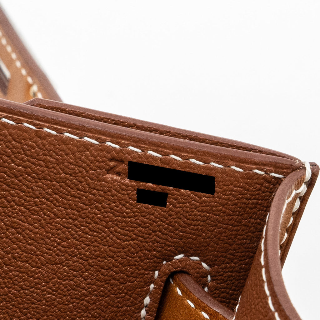 Hermes pochette kelly depeches 25 canvas / barenia ecru beige / fauve SHW