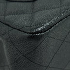 CHANEL JUMBO CLASSIC DOUBLE FLAP BAG CAVIAR BLACK GHW