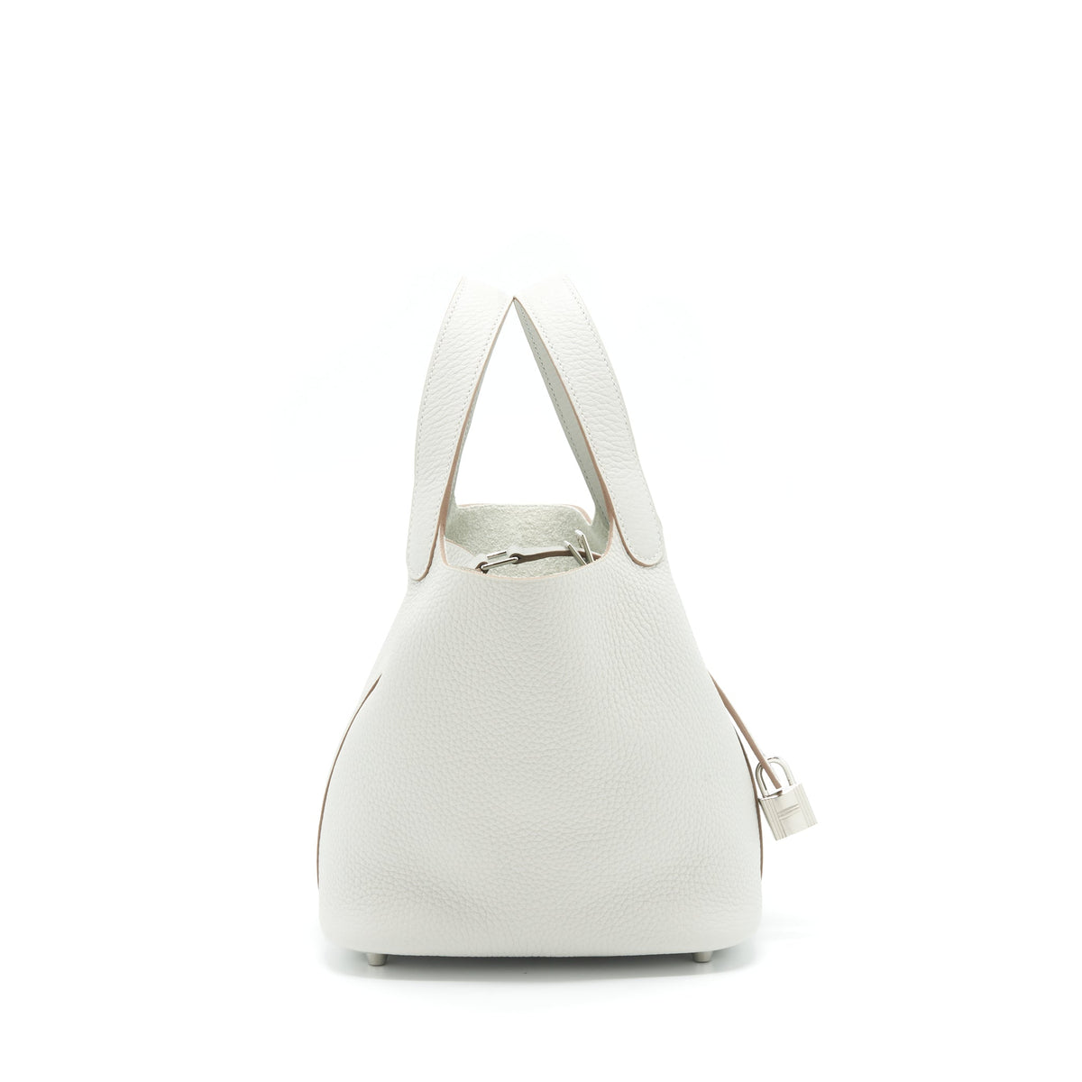 HERMES PICOTIN 18 LOCK BAG CLEMENCE 80 GRIS PERLE SHW
