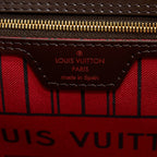 LOUIS VUITTON NEVERFULL MM DAMIER EBENE GHW WITH INITIAL S.S