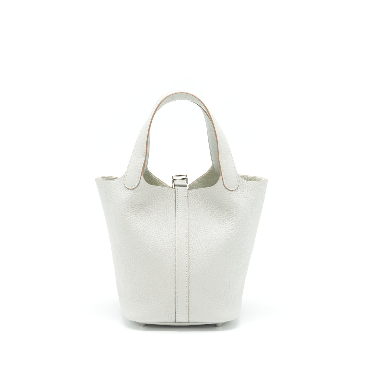 HERMES PICOTIN 18 LOCK BAG CLEMENCE 80 GRIS PERLE SHW