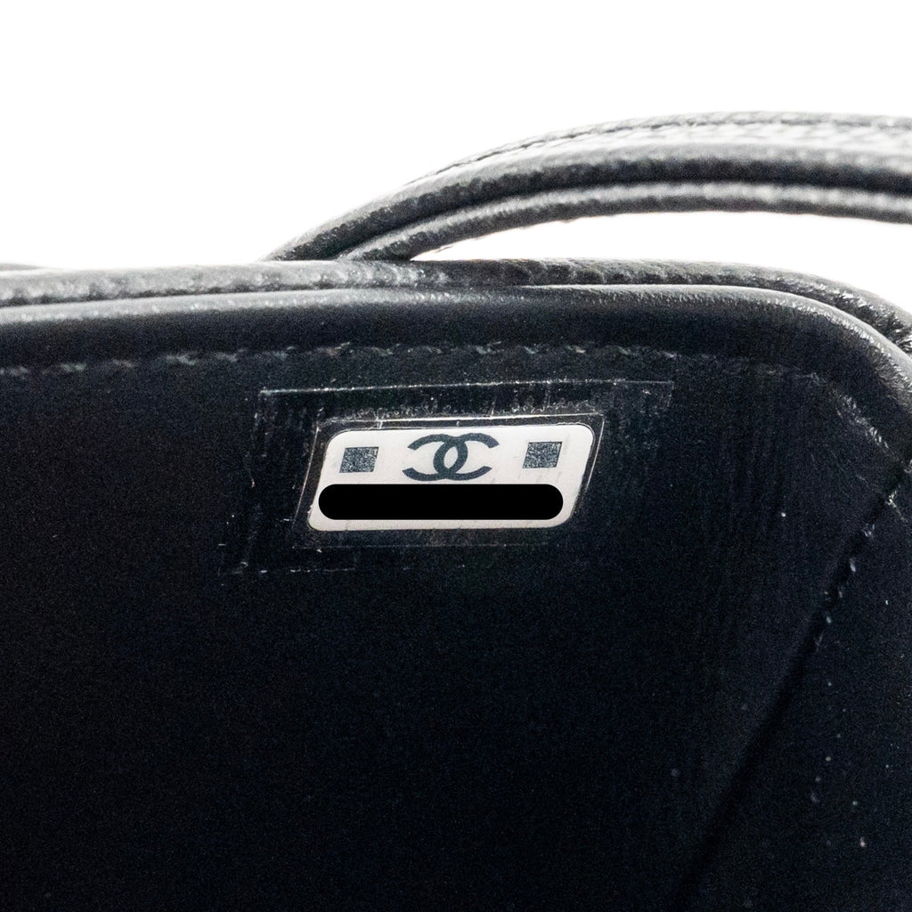 Chanel Preppy Coco Clutch with Leather Strap Caviar Black GHW (Microchip)