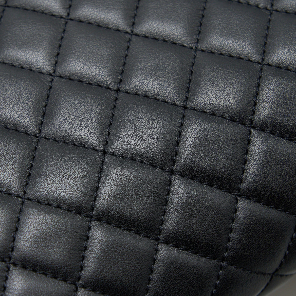 CHANEL MEDIUM BOY BAG CALFSKIN BLACK BRUSHED GHW