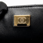 CHANEL TOP HANDLE MINI RECTANGULAR LAMBSKIN BLACK LGHW (MICROCHIP)