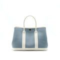 HERMES GARDEN PARTY 30 WHITE/BLUE JEAN SHW